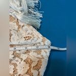 K. Jordan white lace floral mini dress with tassels off shoulder size large Photo 12