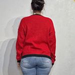 Saks 5th Avenue Saks Fifth Avenue Red Vintage Wool Blend Sweater Sz L Photo 9