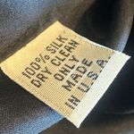 Nomia 100% Silk Black Dress High Neck Halter Mini Length Cocktail Size 4 Women's Photo 7