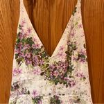Anna Sui Anthropologie x Hidden Grove Floral Silk Ruched Halter Dress Size 8 Photo 9