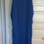 Aerie  Vibrant Blue Maxi Dress with Knotted Side Detail Photo 0