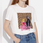Coach NWT Disney X Signature Sleeping Beauty T Shirt off white size M Photo 0
