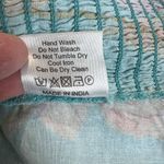 Anthropologie Love The Label Top Womens XL Blue Floral Puff Sleeve Asymmetrical Blue Photo 12