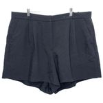 Abercrombie & Fitch NEW Curve Love Black Pleated Casual Bermuda Short Size 35 20 Photo 0