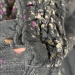 Free People Paint Splatter Braided Gray Sleeveless Top Photo 4