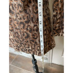 Classiques Entier  Brown Animal Print Silk Cashmere Blend Cardigan Sweater Sz L Photo 8