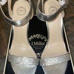 I. Miller Silver Rhinestone Heels Photo 1