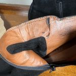 Lucky Brand Kaarina Fringe Suede Leather Ankle Boot Bootie Black Western Size 7 Photo 11