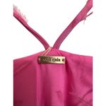 Cult Gaia  Karosi Ostrich-Feather Satin‎ Mini Dress size Large $518 NEW Photo 2