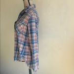 Cloth & Stone Anthropologie  Aberdeen Plaid Fringe Hem Button Down Top Size XS Photo 9