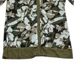 Chico's  Women's Sz‎ 1 Floral Sheer Cardigan Cover Up Olive Green Button Front Med Photo 7