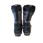 Lands' End Womens 502432 Lined Winter Duck Boots Mid Calf Lace Up Black Gray 11 Photo 3