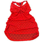 Dreamgirl Heart Back Deep V-Neck ruched maternity babydoll Photo 0