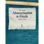 Abercrombie & Fitch  Teal Green Blue Knit Wool Long Sleeve Cardigan Sweater Sz L Photo 2