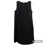 Katherine Barclay Sleeveless Black Net Shift Dress LBD Size 2 Photo 1
