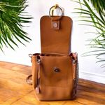 Lulus NWT Convertible Mini Backpack Purse – Tan Brown Faux Leather Photo 7