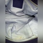 Coach A Rare  Legacy Leather Large Harper Triple Zip Satchel Purple handbag Photo 11