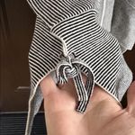 CAbi EUC  Cupid’s Zip Front Striped Sweater Generous XS Photo 4