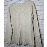 Soft Surroundings  cream Oatmeal cable knit pullover crew sweater Medium. Photo 3