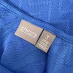 Chico's 3 Blue Sleeveless Scoop Neck Chevron Pattern Top Size XL Capsule Photo 5