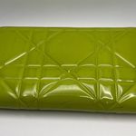 Christian Dior Dior Lady Dior Cannage Patent Leather Zip Around Long Wallet - Preowned Photo 2
