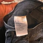 American Eagle  Mom Jeans Black Distressed Ripped Denim Womens‎ Size 4 Regular Photo 3