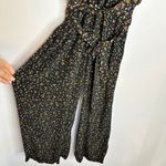 Faithfull the Brand Alena La Contrie Black Floral Wide Leg Crop Jumpsuit 2 XS Photo 6