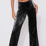 Tiger Mist Amity Lace Up Cut Out Pants and Corset Top Set XS / S Black Shimmer Photo 0
