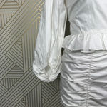 Shona joy Shona‎ Joy Grant One Shoulder Ruched Mini Dress in White Size US 2 Photo 4