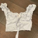 Princess Polly NWOT  blue elouise crop top us 4 Photo 1