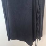 Lush Clothing Lush Black Ribbed Knit Top with Drawstring Ruching Size 3X Plus Size Black Top Photo 3