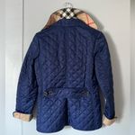 Burberry  Blue Quilted Puffer Jacket with Glossy Finish Photo 1