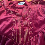 National vintage velour dress, size large (possibly size Medium modern size). Purple Photo 1