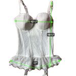 Seven ’til Midnight Lace Bustier & Thong Set White Size Medium Photo 15