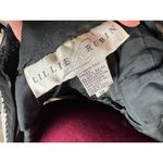 dress 100% silk beaded sheer bust high collar black white Size 10 Photo 10