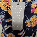 Anthropologie Daniel Rainn navy paisley crochet halter tank size medium Photo 6