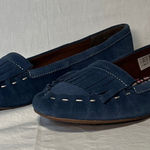 Lands' End  Women's Navy Suede Loafers size 7H (7.5) Photo 0