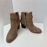 Sole Society  tan suede buckle block ankle boots size 8 Photo 6