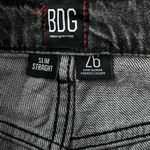 BDG  Urban Outfitters Distressed Slim Straight Button Fly Jeans | Grey Wash | 26 Photo 8