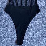 Elegant Black Lace Bodysuit Size XL Photo 2
