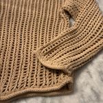 Loft Chunky Open Knit Tan Sweater Photo 3