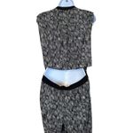 ASTR the Label Black White Print Jumpsuit Cutout Back Large Neutral Minimalist Photo 8