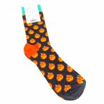 Happy Socks Pumpkin Socks, Gray, Orange Gray Photo 2