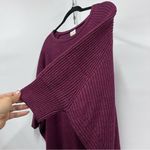 Chico's Chico’s 1 Women's wool blend knit Purple batwing Sweater pullover Photo 10