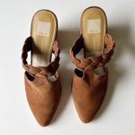 Dolce Vita Randae Braided Suede Block Heel Mule in Chestnut Brown Women's 10 Tan Photo 1