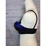 Victoria's Secret Victoria’s Secret Bombshell Push-Up Plunge Bra 36B Purple Black Lace NWT Photo 2