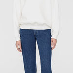 ANINE BING  Jaci Sweatshirt Monogram Ivory Size M NEW Photo 0