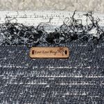 Loo Loo Bags Handmade Natural Fiber Clutch Fringe Neutral Colors NWT 11” x 11” Gray Photo 1