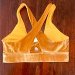Fabletics  Oasis Twist Velour Padded Sports Bra - Light Honey Yellow Gold Photo 5