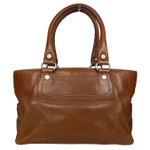 CELINE Brown Leather Tall Satchel Tote Bag CE00/13 Bougie Era Made in Italy Photo 0